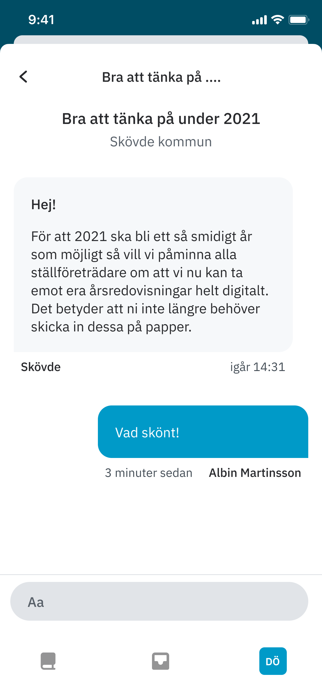 Communication in Aider