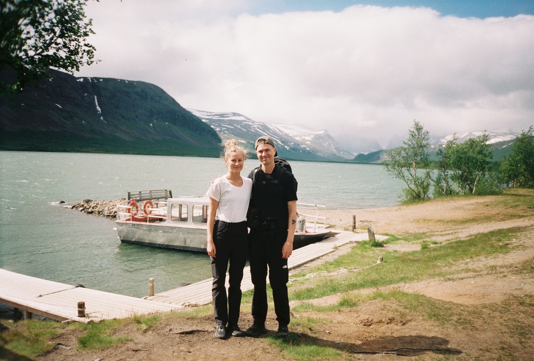 Albin and Ida at the foot of Kebnekaise